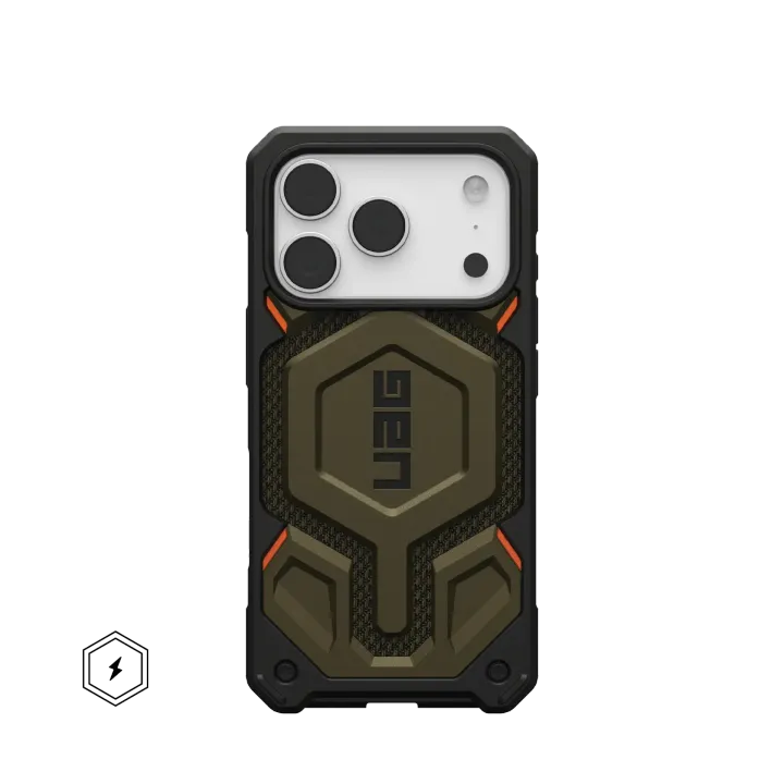UAG Monarch Pro Kevlar® with MagSafe Series Case for Apple iPhone 17 Pro Kevlar Element Green (Зелёный)