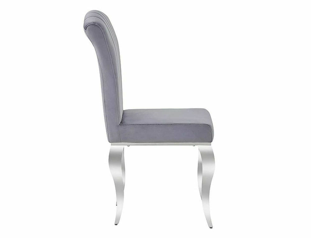 Стул SIGNAL PRINCE Velvet tap. 195 серый/хром
