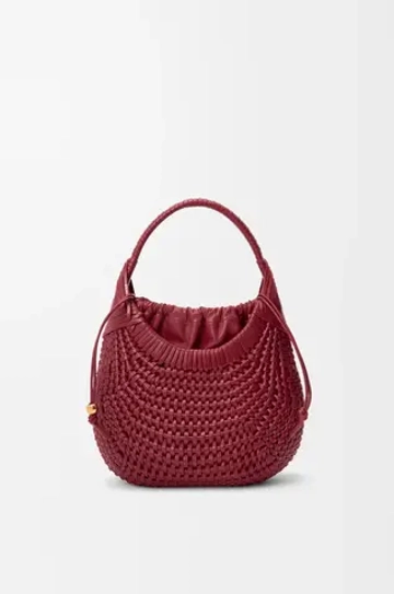 Loewe Сумка-хобо Diamond из телячьей кожи, вишневый