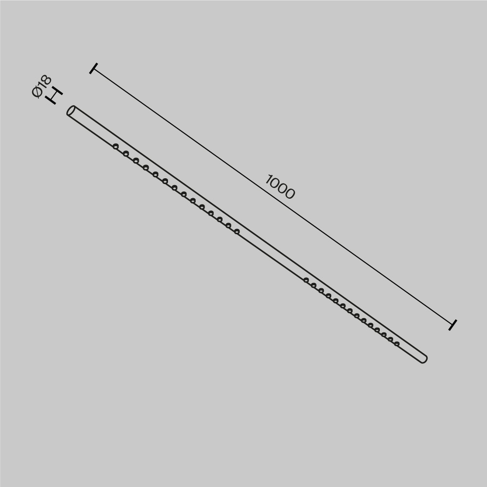 Светильник светодиодный для штанговой системы освещения Maytoni AXITY Points C101CL-L1000-24W3-6K-B