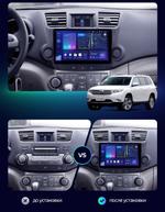 Магнитола для Toyota Highlander 2 XU40 2007-2013 (крутилки активные) - Teyes CC3-2K на Android 10, Быстрая, 2K QLED, CarPlay, 4G SIM-слот