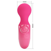 Розовый мини-вибратор с шаровидной головкой Pretty Love Mini Stick BI-014998-DC