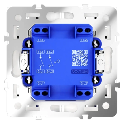 VLS020103 Выключатель встраиваемый VOLTUM S70 двухклавишный 10А, (кашемир). (ТМ Maytoni)