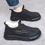 CHENGSHILUOTUO Elderly Insulated Shoes Men"s