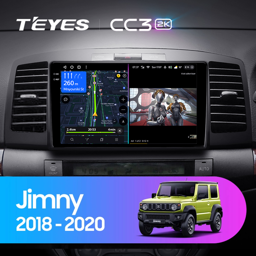 Teyes CC3 2K 9"для Toyota Premio, Allion 2001-2007