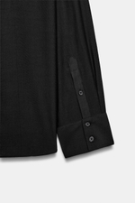 ОДНОТОННАЯ РУБАШКА С НАГРУДНОЙ ПЛАНКОЙ — ZW COLLECTION — ZARA