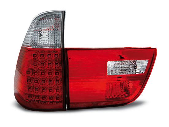Задние фонари RED WHITE LED для BMW X5 E53