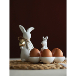 Декор пасхальный из фарфора easter bunny из коллекции essential, 7,7х6,9x17 см