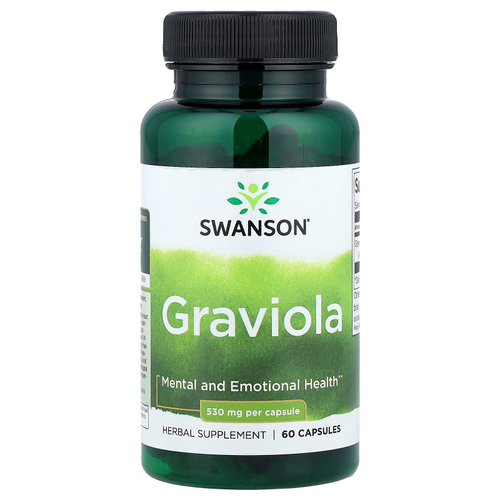 Swanson Vitamins, гравиола, 530 мг, 60 капсул
