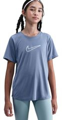 Футболка для девочки Nike Kids One Fitted Dri-Fit Short Sleeve - world indigo/white