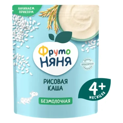 Каша Фрутоняня безмол Рис 200г, с 4 месяцев