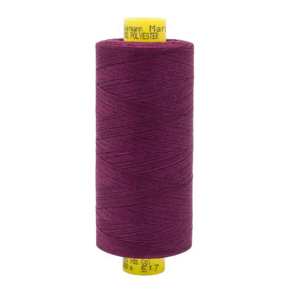 Нитка Gutermann Mara 150 (1000 метров), 1 кат., особо тонкая | 517 ежевичное вино
