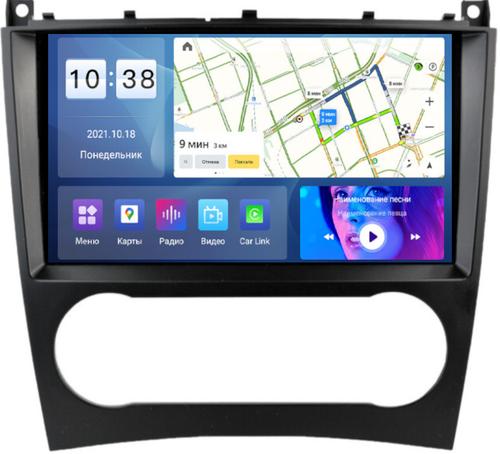 Магнитола для Mercedes-Benz C (W203) 2004-2007 - Parafar PF206UHD на Android 13, Быстрая, QLED, CarPlay, 4G SIM-слот