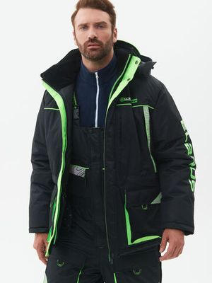 Костюм зимний Elbrus ткань Hit Membrane цвет Черный/Лайм