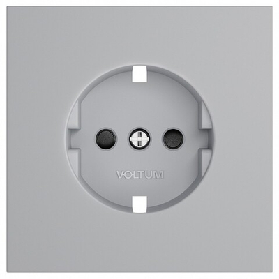 Накладка для розетки с заземлением и со шторками Voltum S70 VLS000716