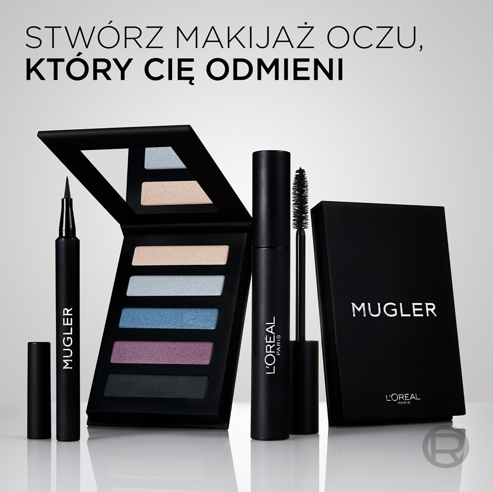 L’Oreal Paris x Mugler - Точный водостойкий маркер для глаз оттенок Black, 1 ml