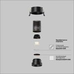 Встраиваемый светильник Technical DL123-10W-3K-B