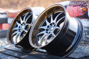 Комплект разношироких дисков Work Emotion CR2P R18 8.5/9.5 5*100/114.3 Hyper black / Bronze ML