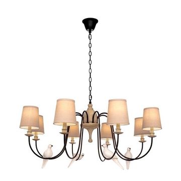 Подвесная люстра 8*Е14 LOFT1029A-8 коричневый Birds LOFT IT