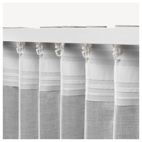 Комплект штор IKEA HANNALILL (ХАННАЛИЛЛ), Серый, 145x250 см, 2 шт