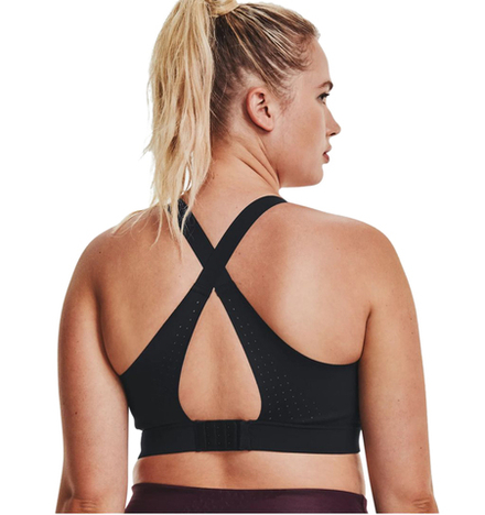 Теннисный бюстгальтер Under Armour Women's Rush High - black/iridescent