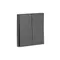 Переключатель перекрестный двухклавишный KRANZ Miele Strong Графит KR-78-0733-6
