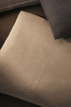 ZARA HOME ЛЬНЯНОЙ ЧЕХОЛ ДЛЯ ДЕКОРАТИВНОЙ ПОДУШКИ XXL, СВЕТЛО-ЗЕЛЕНЫЙ