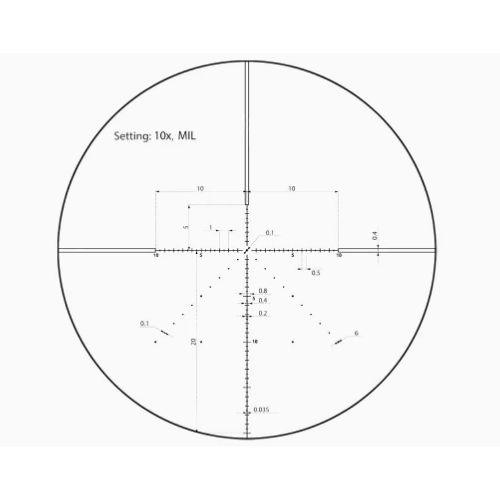 Оптический прицел Vector Optics 30мм SFP VEYRON 10x44 ( установка на Тигр, СВД, ОП-СКС, ВПО-208, Вепрь 308 СОК-95/ Сетка MPR-V5 )