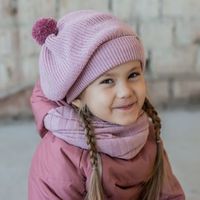 Берет "Пыльная роза"