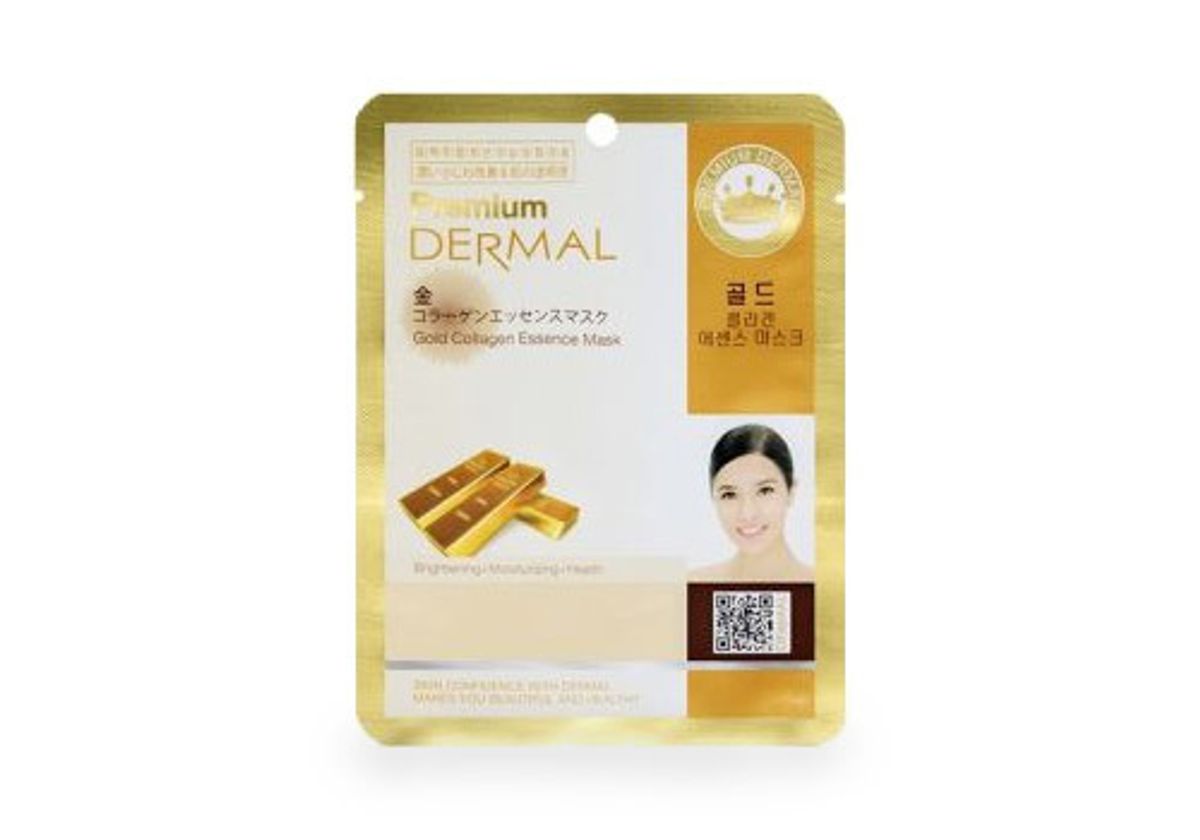 Маска с коллагеном и коллоидным золотом "Premium Dermal", 25г