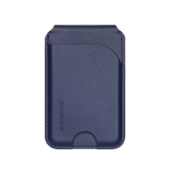 Магнитная подставка картхолдер синего цвета от Dux Ducis, серия Neva Series Magnetic Wallet Stand
