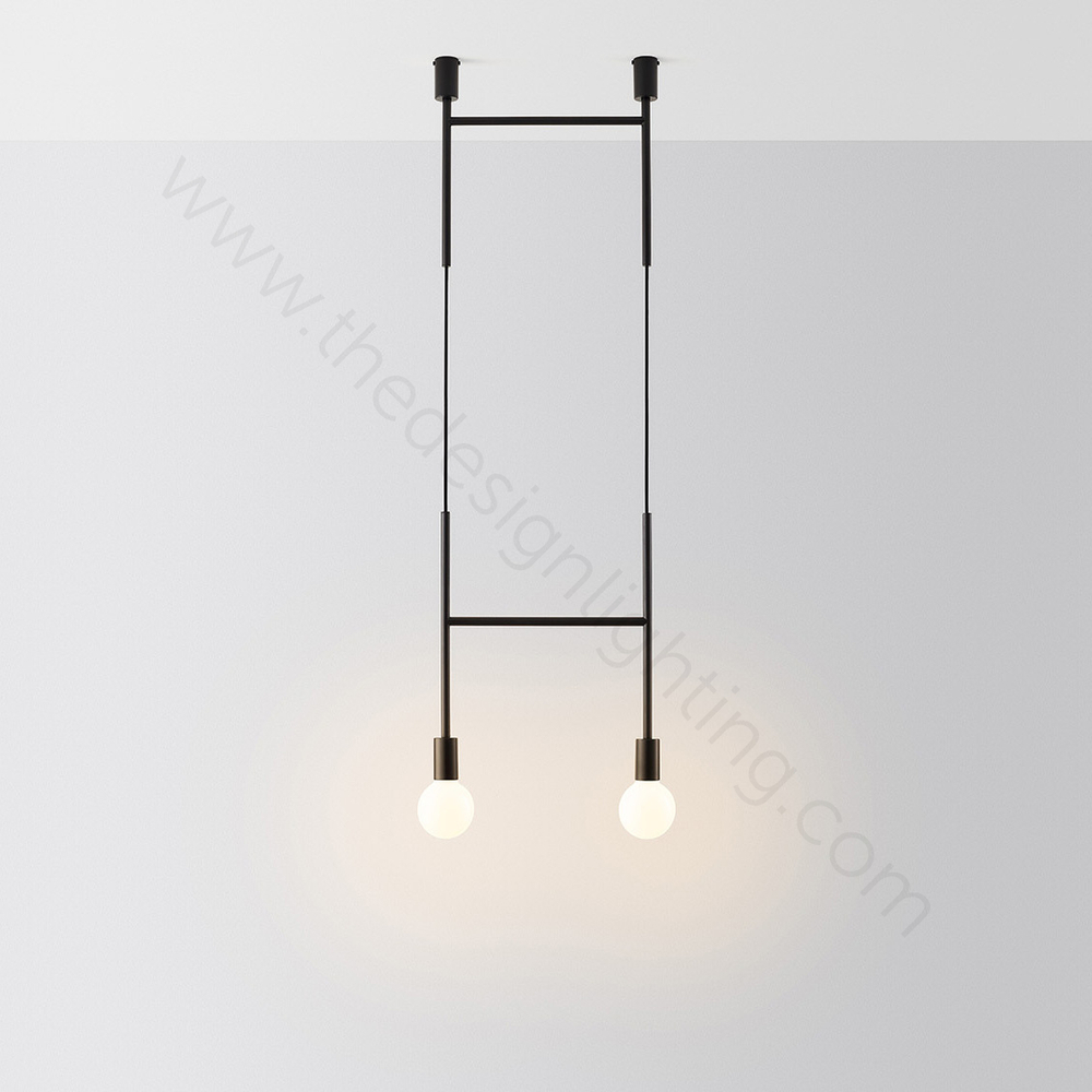 Ceiling design lamp  Side Step by Volker Haug (Black)