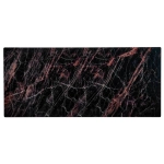 Стол Bradex Home Areal раскладной 140-180х80х75 чёрный мрамор с чёрными ножками