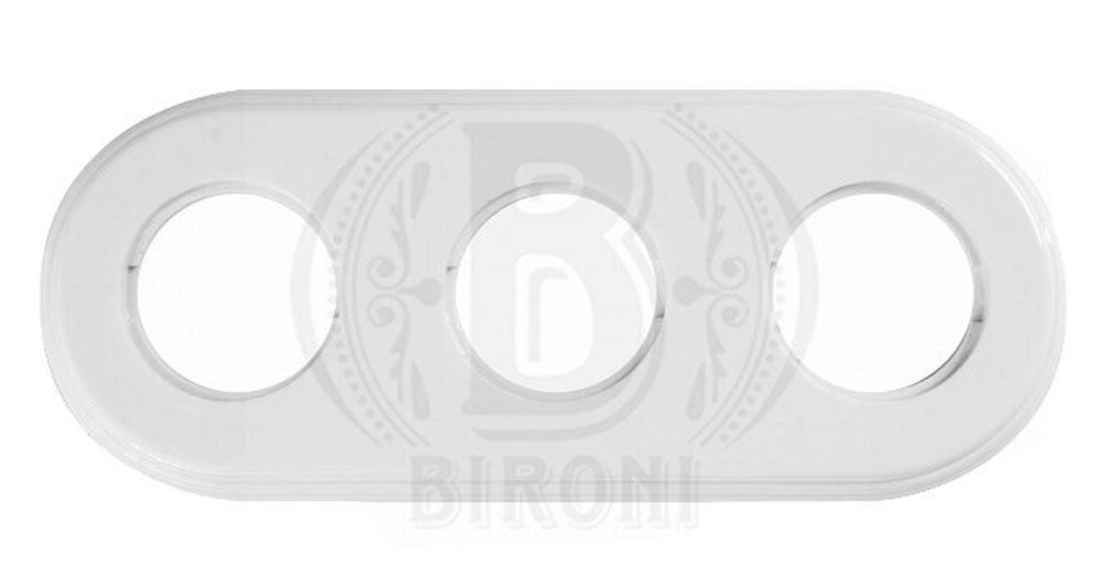 Рамка 3 местная белая керамика Bironi BF2-630-01