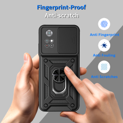 Чехол с кольцом Bumper Case для Xiaomi Poco M4 Pro 4G