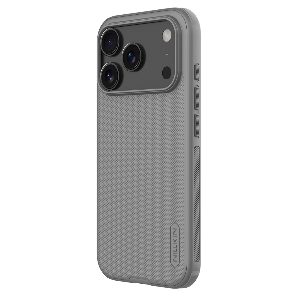 Чехол серого цвета (Titanium Gray) от Nillkin для смартфона iPhone 17 Pro Max, серия Super Frosted Shield Pro