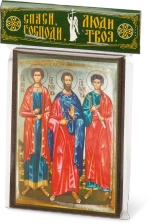 Икона "Инна, Римма, Пинна" 6х9 на МДФ-6