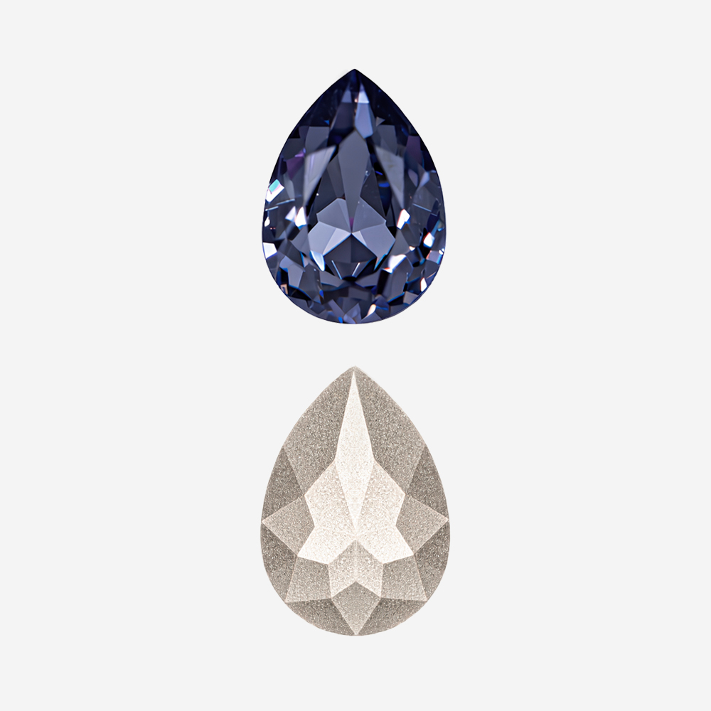 Кристалл Капля (Drop), оттенок "Танзанит"/"Tanzanite", 10*7мм