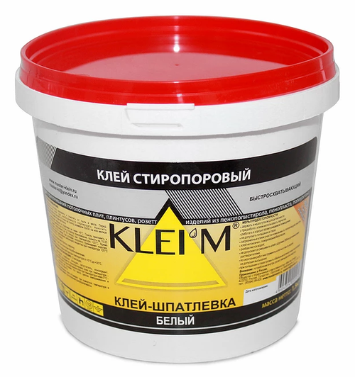 Клей-шпатлевка KLEI'M стиропоровый, белый. 3 л.