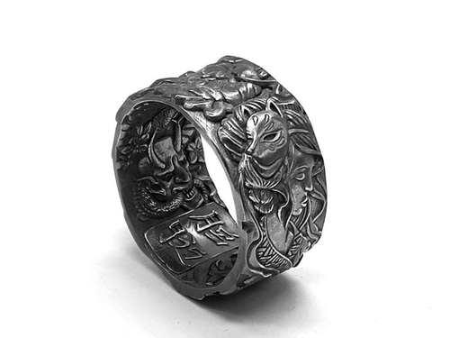 Кольцо из серебра "Irezumi-7" IRZR-07