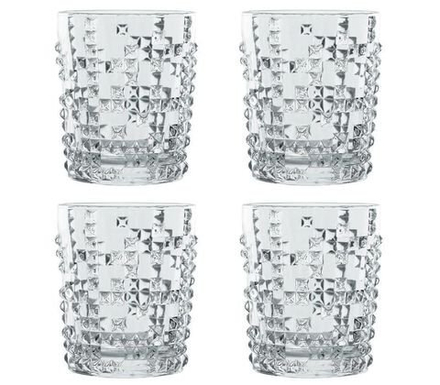 PUNK - Набор стаканов 4 шт. для виски 348 мл (set 4 pcs)