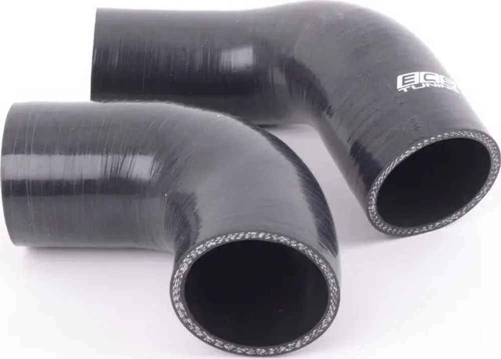 Пайп кит ECS Tuning Volkswagen, Audi, Seat, Skoda, Cupra MQB Gen3/Gen4 1.8/2.0T High Flow Turbo Outlet Pipe Kit - Wrinkle Red