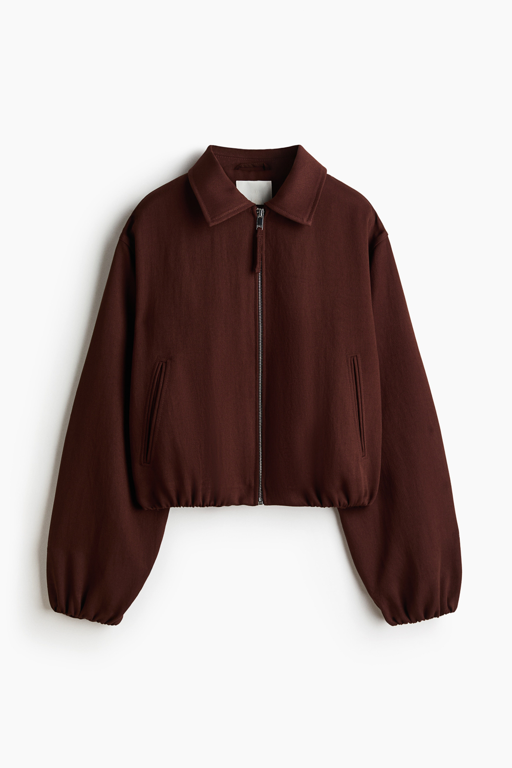 Куртка оверсайз с низом-баллон — классический воротник - H&M