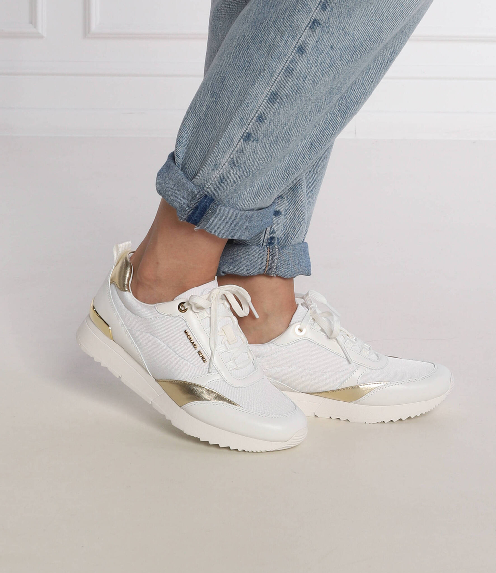 кожаные кроссовки allie stride Michael Kors - белый(43T2ALFS1D)