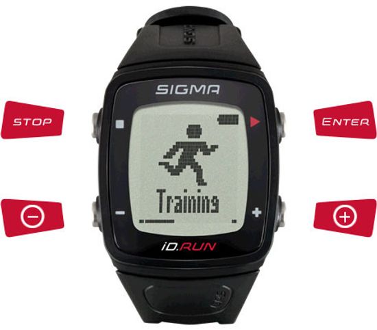 Пульсометр Sigma iD.Run 24800 черные, 6 функций
