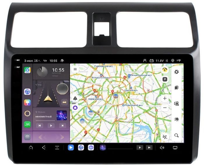 Магнитола для Suzuki Swift 2004-2010 - Kuberg OL-1622 QLed+2K, Android 13, Быстрейшая, CarPlay, 4G SIM-слот