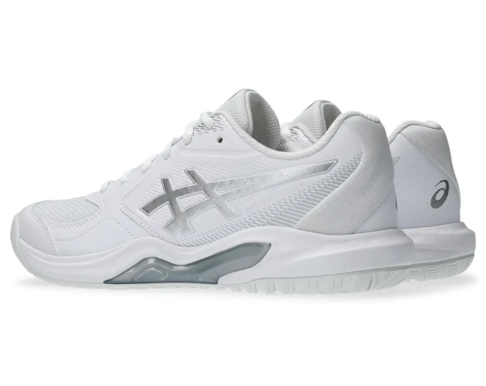 Женские теннисные кроссовки Asics Gel-Dedicate 9 - white/pure silver
