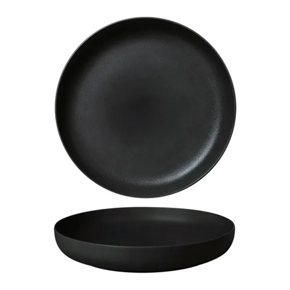 Тарелка с бортом d 23 см h3,5 см 600 мл Black Sand Noble [4]