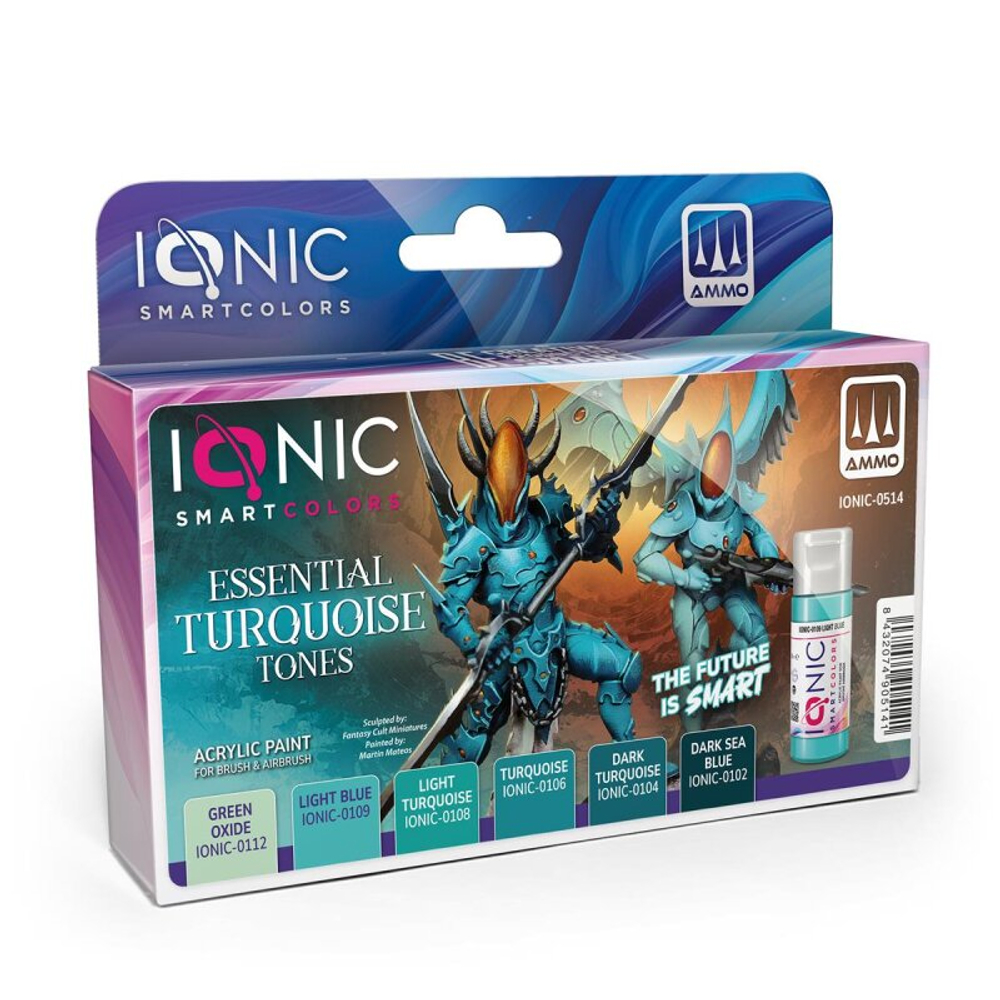 Набор красок Essential Turquoise - IONIC Smart Colors, 6 × 20 мл