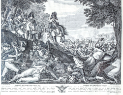 Карделли C. Скотти Д. Сражение при Бородино. Россия. Резцовая гравюра. 1814.